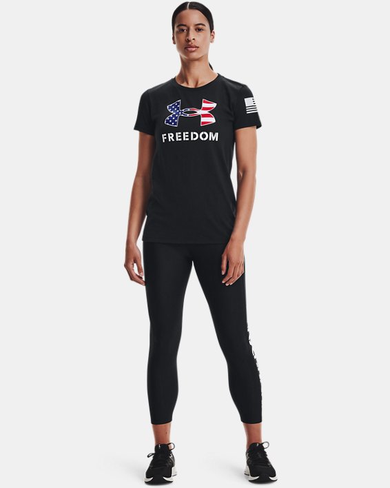 Women's UA Freedom Logo T-Shirt, Black, pdpMainDesktop image number 2